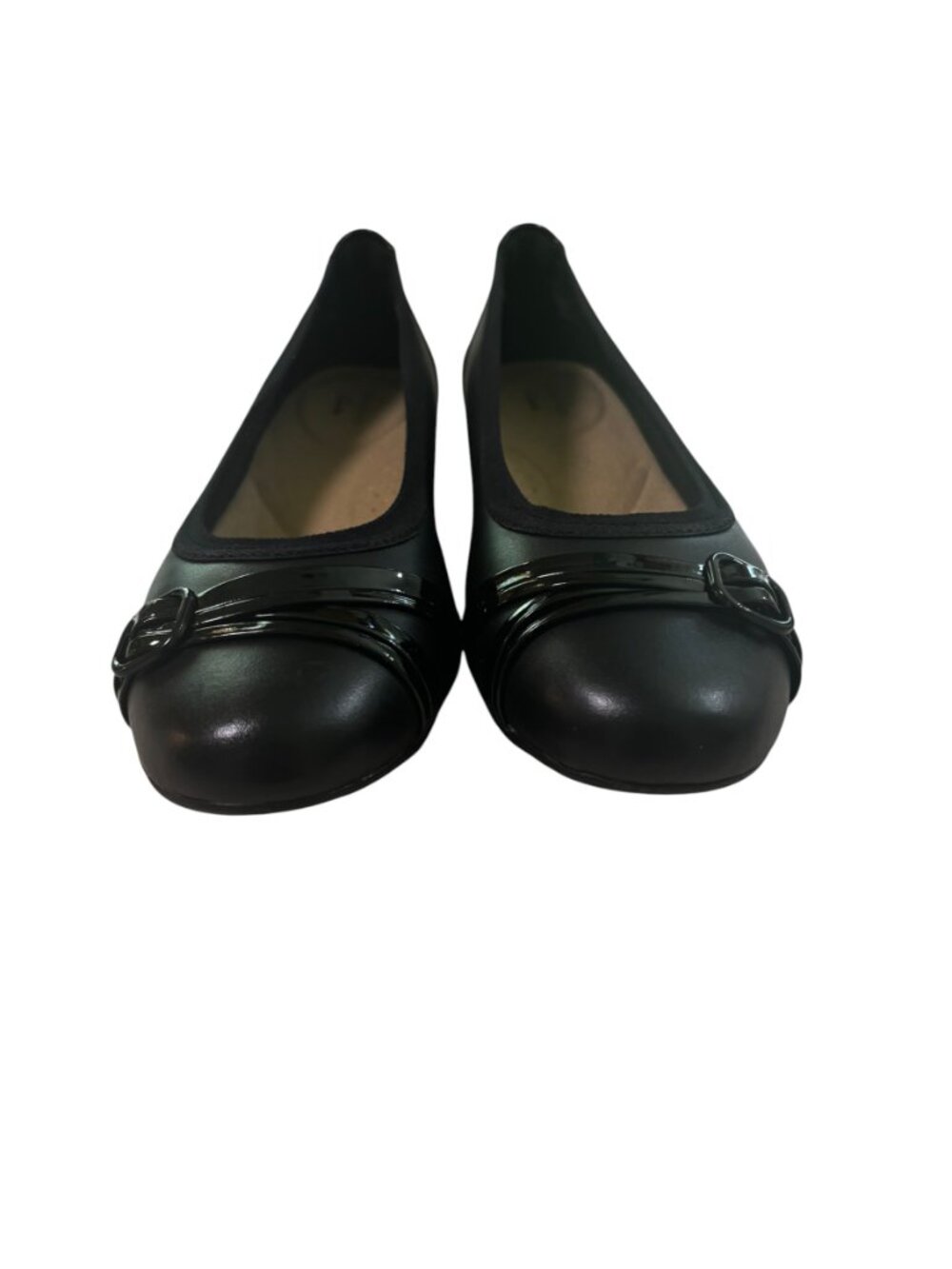 Clarks Sara Tulip Black Leather Ballet Flats Shoes Womens 7.5 Comfort NEW - Picture 3 of 11